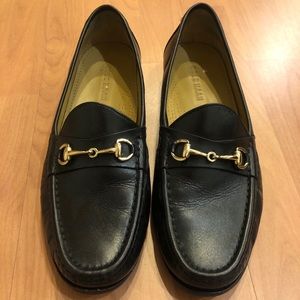 Size 9.5 Cole Haan Black Leather Horsebit Loafer